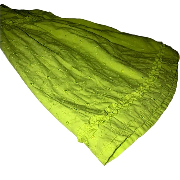 Penelope Mack Girls Bright Green Dress Size 4 - Picture 6 of 7